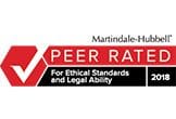 Badge Martindale Hubbell Peer Rated